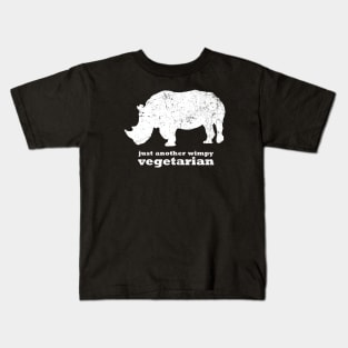 Just Another Wimpy Vegetarian RHINO Kids T-Shirt